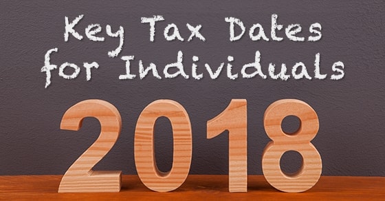 key-tax-dates-for-individuals-2018