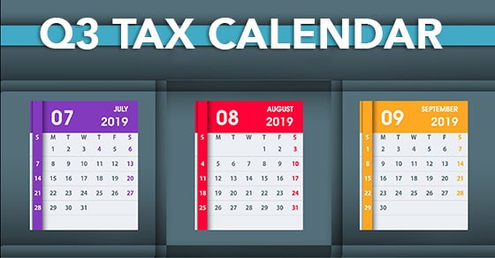 Q3 tax calendar