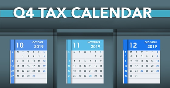 Q4 Tax Calendar Deadlines