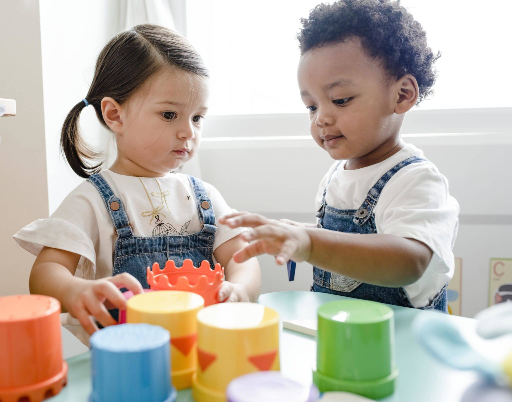 children playing toys