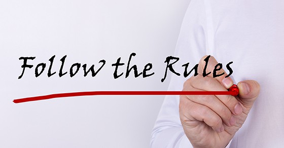 Follow the rules graphic