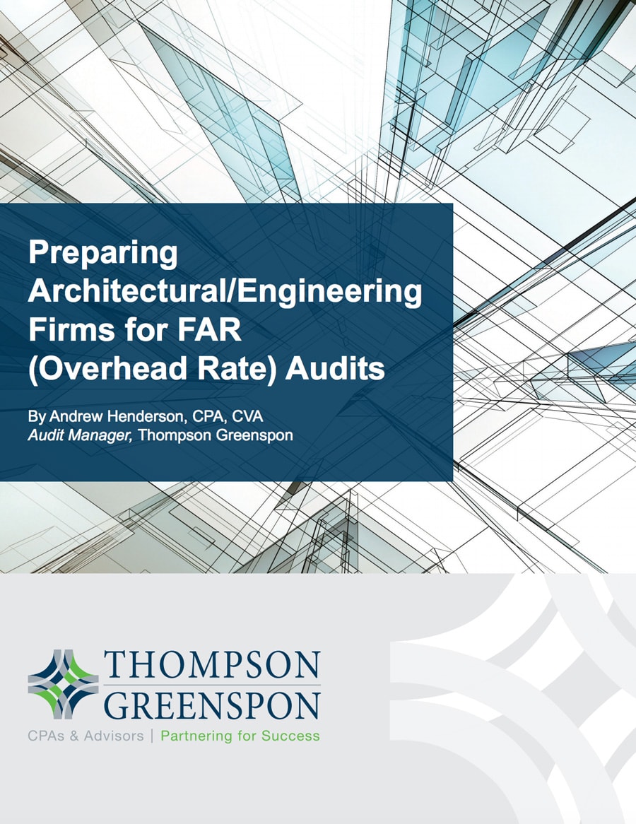 Preparing architectural and engineering firms for FAR Audits PDF Cover