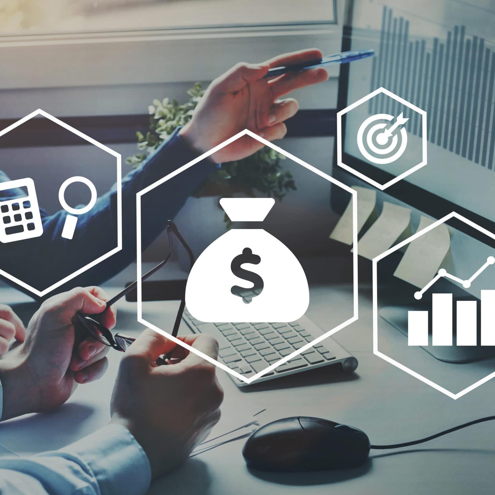 fundraising, credit or investment concept for business