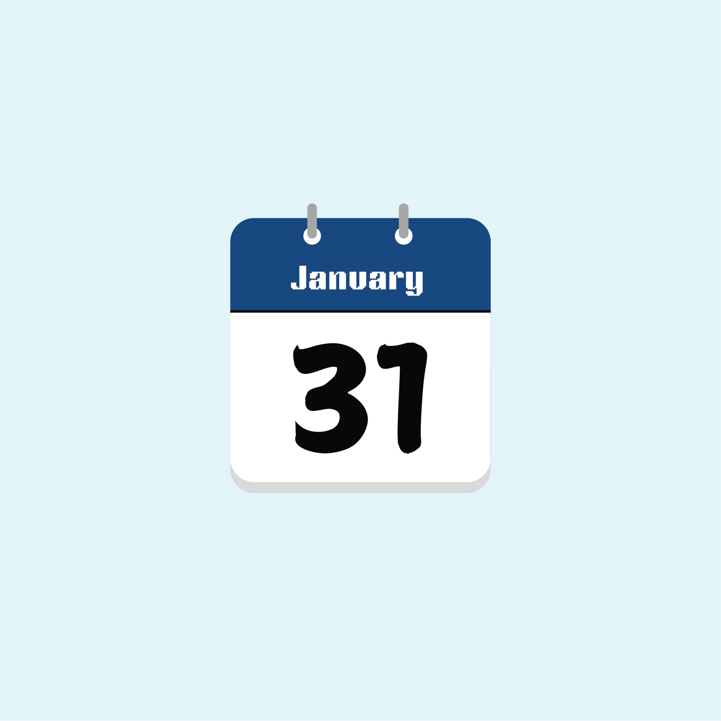 January 31st: Date on a Calendar