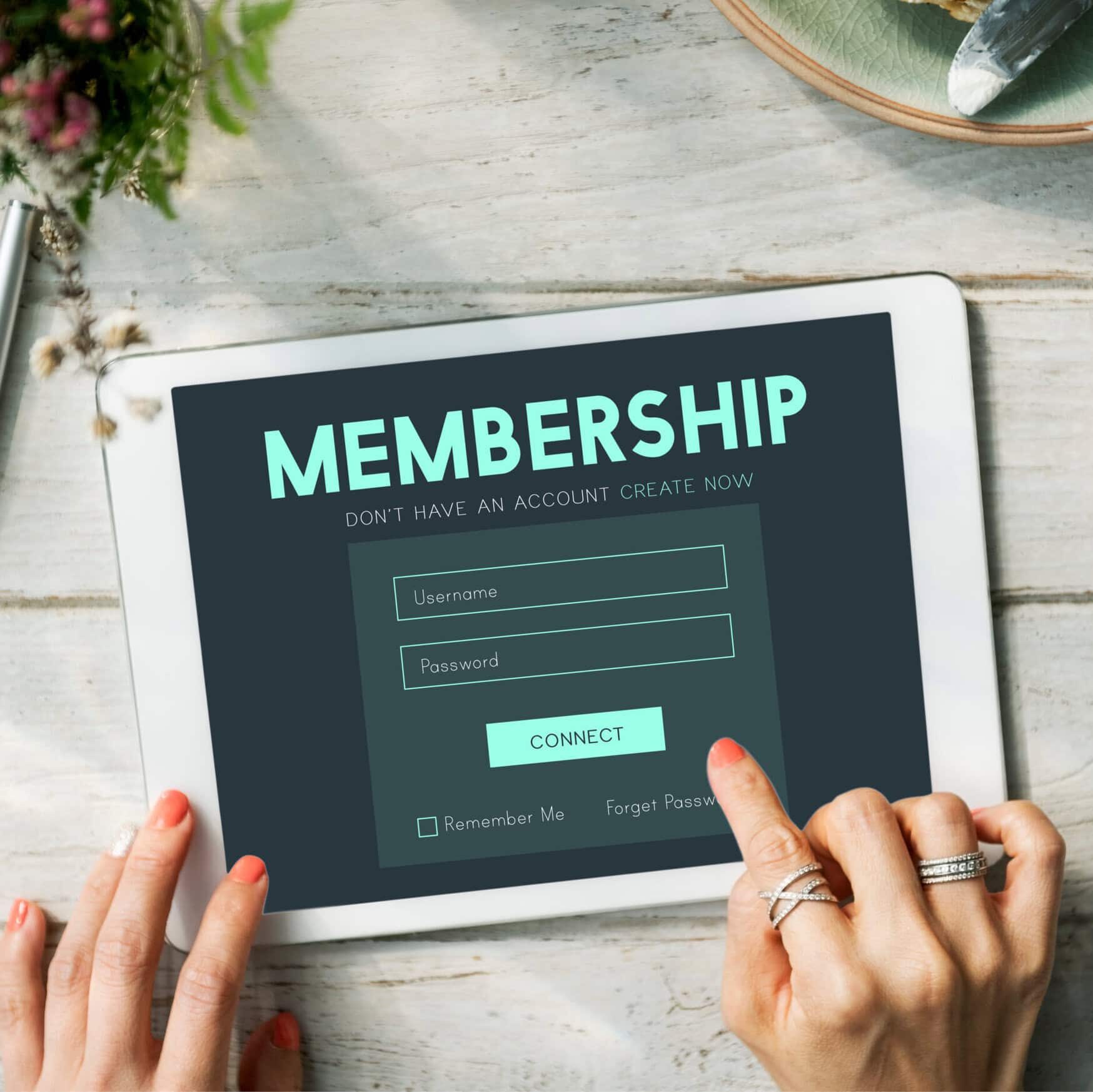 Member Log in Membership Username Password Concept